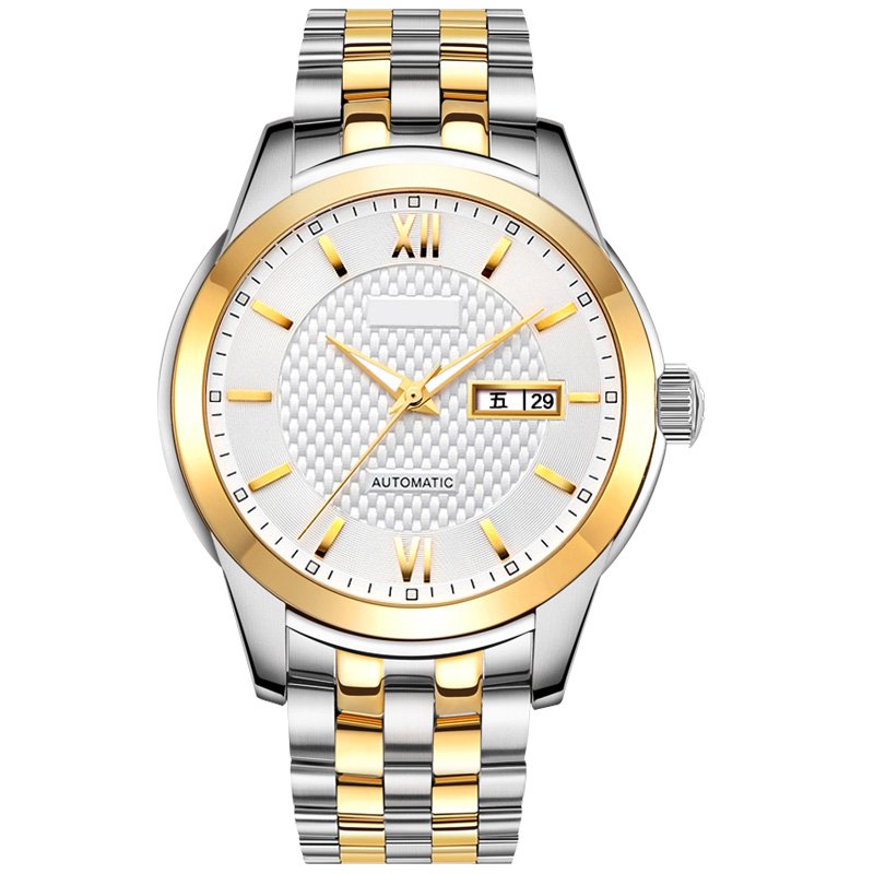 Gold plus silver watch