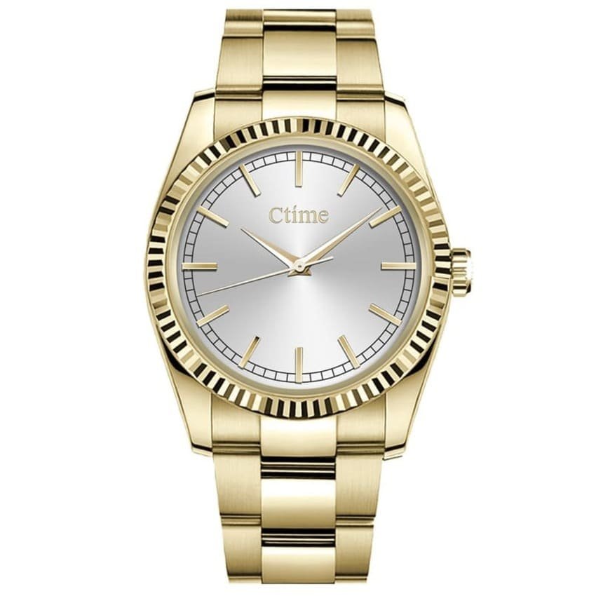 41mm Gold Stainless Steel Watch 316